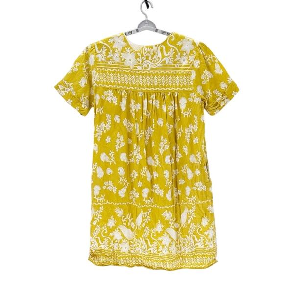 CW Classics House Dress Size 2X Yellow batik flowy pockets beach casual loose - Picture 2 of 8